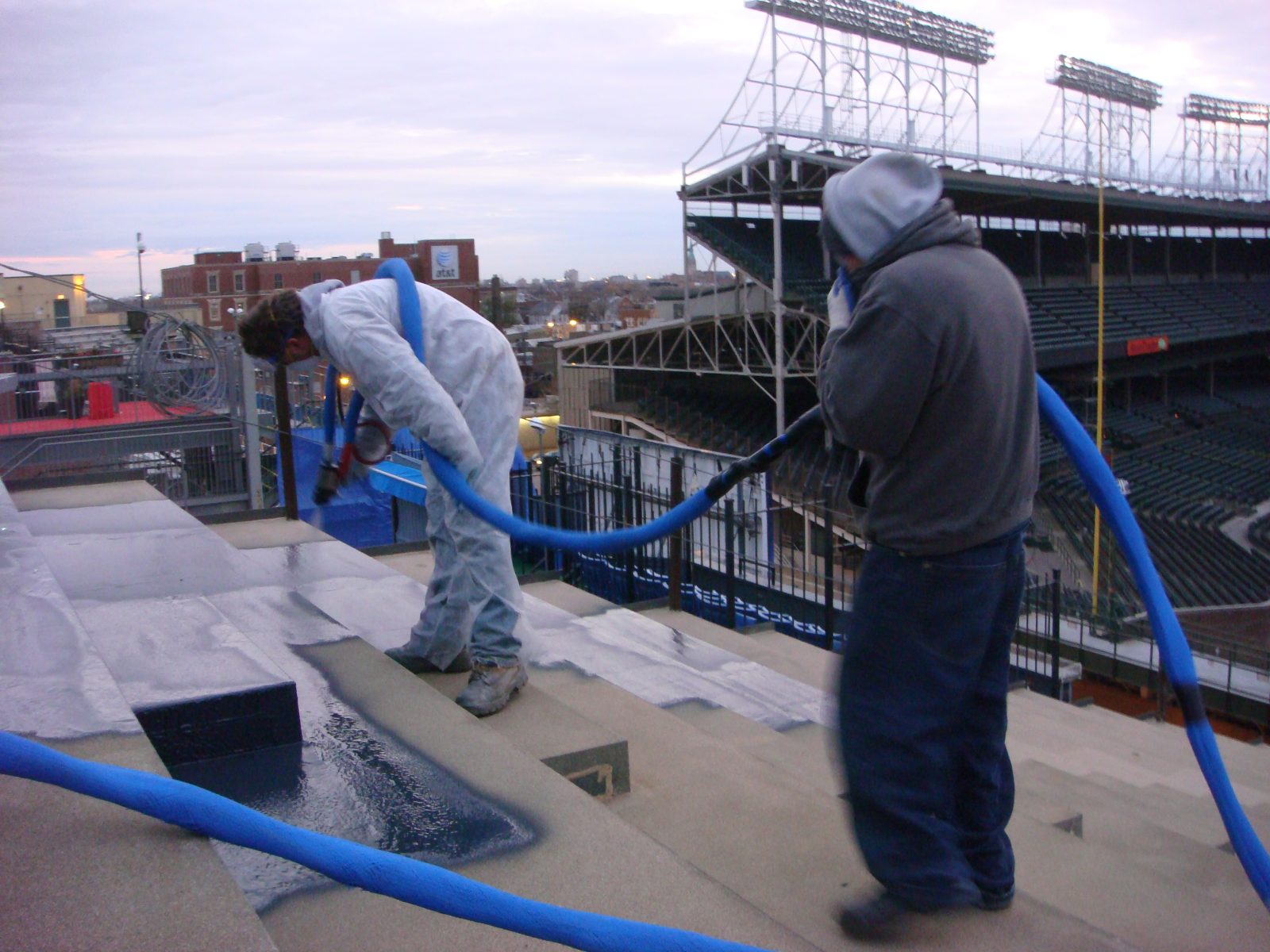 Wear course installation